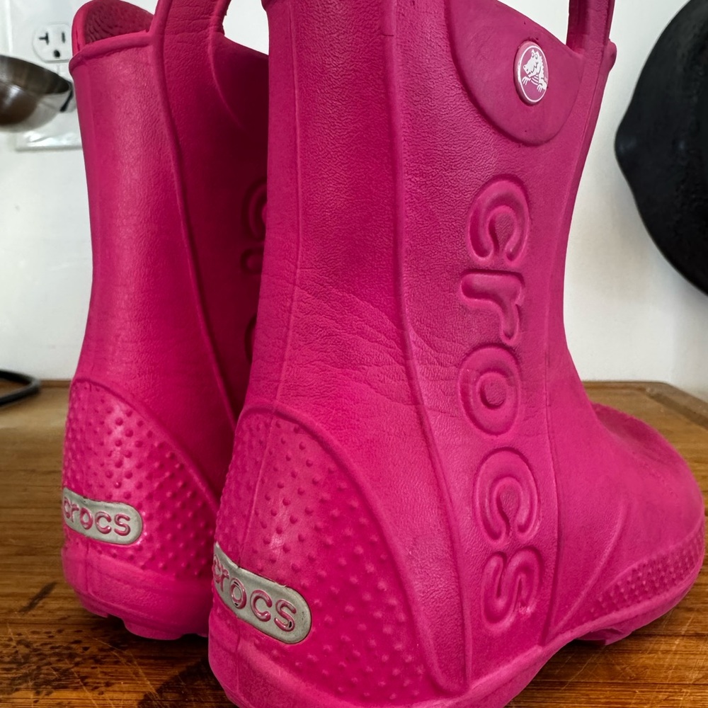 CROCS Fuchsia Waterproof Boots